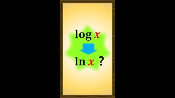 Relation between logx and lnx? #shorts
