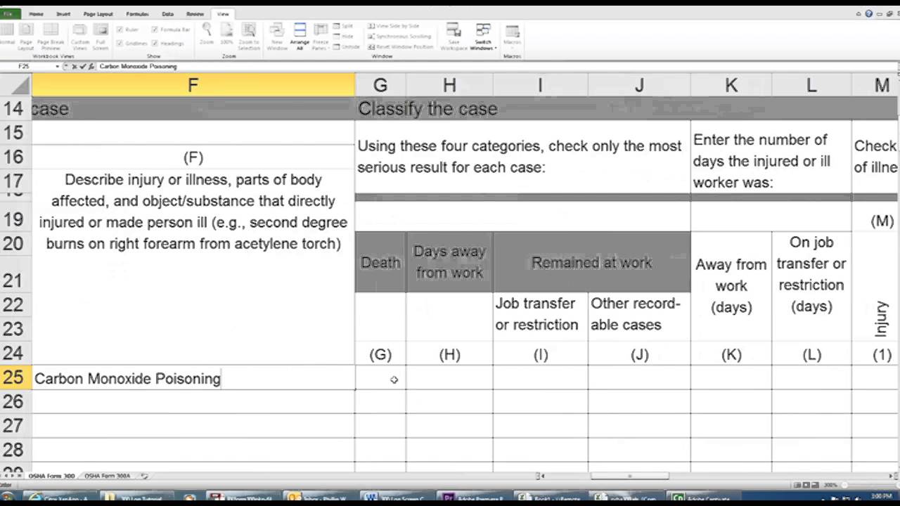 oregon osha 300 log how to youtube osha form 300 excel