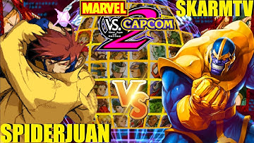 MvC2 Mvci Umvc3 SPIDERJUAN vs SKARMTV pt 5