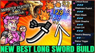 This New Best Long Sword Build is INCREDIBLE - Highest Damage & More - Monster Hunter Rise Sunbreak!
