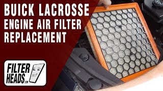 How to Replace Engine Air Filter 2011 Buick LaCrosse V6 3.6L