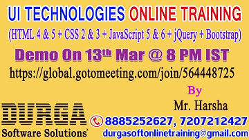 UI Technologies Online Training in DURGASOFT