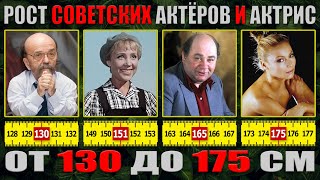 РОСТ СОВЕТСКИХ АКТЕРОВ И АКТРИС ОТ 130 ДО 175 СМ - ЧАСТЬ 1