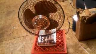 Martronic "Super Deluxe" Vintage Oscillating Desk Fan