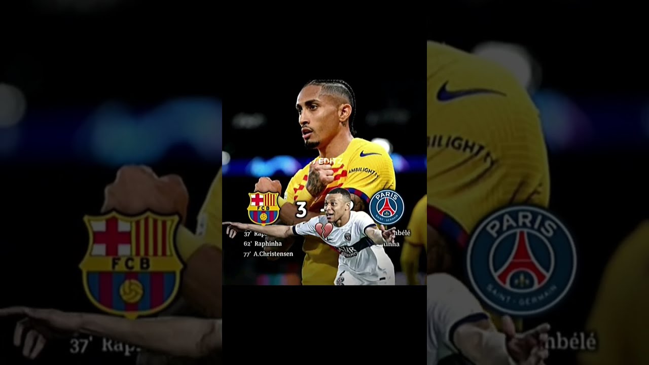 PSG Destroyed Barcelona Shortvideo Viral Funny Trending