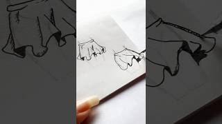 Draw skirts with me | easy sketching practice | 5 minutes sketch | Your Lazy Art Girl#shorts #art