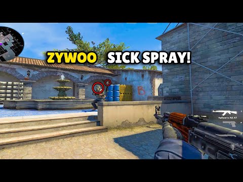 ZYWOO incredible Spray Transfer! SDY Amazing 1v4 Clutch! CSGO Highlights