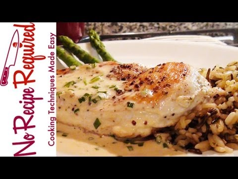 Chicken Breast with Mustard Cream Sauce - NoRecipeRequired.com