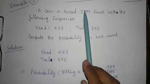 Example-1, of chapter-15 ( Probability) , Class-9th Maths