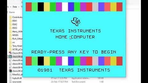 Classic99 v396 installed