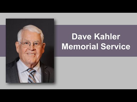 Dave Kahler Memorial Service Service - 8/29/25
