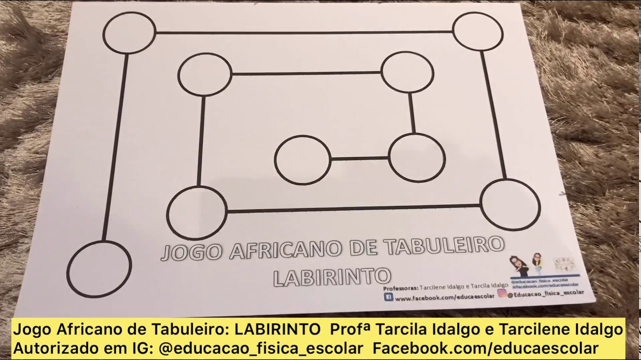 Jogo africano: LABIRINTO 