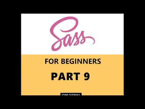 Sass & SCSS for beginners - part 9