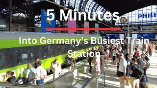 Inside Germany’s Busiest Train Station | 4K Walking Tour | Hamburg, Germany 🇩🇪