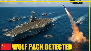5 Chinese Submarines Ambush US Carrier Strike Group - Wolf Pack Tactics - South China Sea Crisis