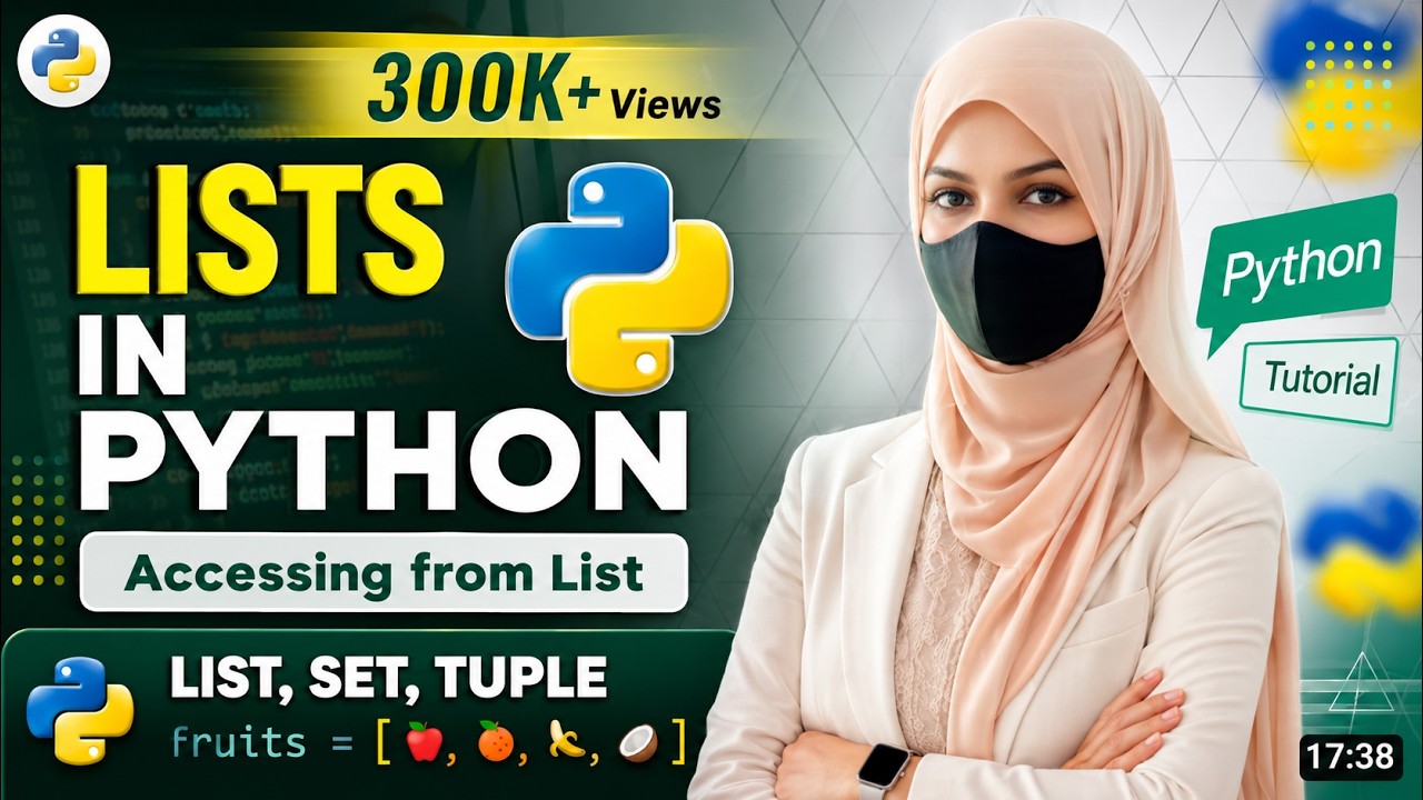 Stop Struggling with Python Lists! Complete Beginner's Guide - YouTube