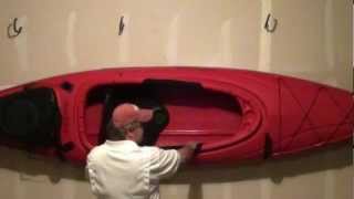 Wall Mounting An Eagle Run 12 Foot Kayak With J Cradles