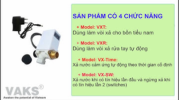 Bộ cảm ứng xả nước tự động VAKS dùng làm vòi rửa tay VXR, VXR, VX-Time, VX-SW - SX tại Việt Nam