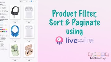 Product Filter Component using Laravel Livewire