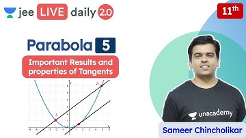 JEE: Parabola L5 | Class 11 | Unacademy JEE | JEE Maths | Sameer Chincholikar