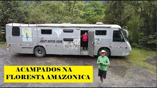 ACAMPADOS ENTRE CACHOEIRA E FLORESTA NO EQUADOR | CASCATA HOLLIN E DOIS RIOS | BEIJA FLOR E COLORIDO