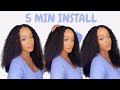 NO LACE! NO EDGES OUT? KINKY CURLY V PART WIG | INCOLORWIG