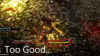 Morgott's Sword is unreasonably good againt malenia