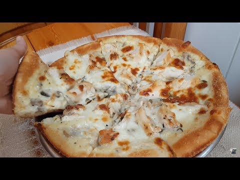 قناة ليلى جواد بيتزا ألفريدو دجاج بالصلصة البيضاء بعجينة مميزة و طعم أطيب من المطاعم