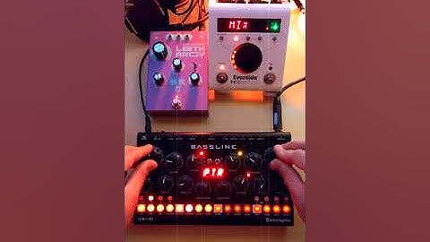 [S08] Analog DB01 Bassline through analog phaser (Dreadbox Lethargy) and delay (Eventide H9)