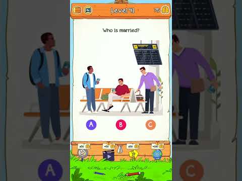 Braindom 2 Level 41 || who is married.