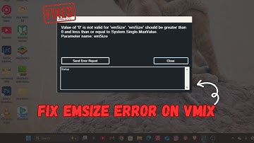 How to Fix EMSize Error When Launching vMix | Quick Startup Crash Fix