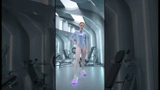 Metallic Leotard Workout