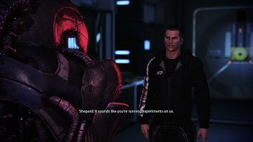 Mass Effect 2 Legendary Edition Shepard Asks Legion About The N7 Armor