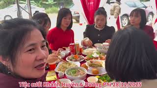 Tiệc cưới Khánh Huyền và Dương Phi 2025