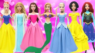 Play Doh  Disney Princess  Costumes Crossover Ariel Belle Cinderella Snow White Anna Elsa Aurora