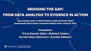 Bridging the Gap: From Data Analysis to Evidence in Action | Webinar 3
