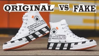 off white converse fake vs real