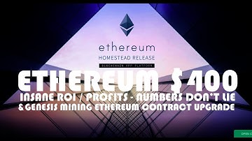 ETHEREUM $400 INSANE ROI / PROFITS &GENESIS MINING ETHEREUM CONTRACT UPGRADE WITH UR CODES