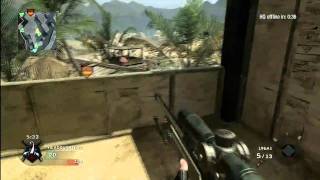 THE MOST AMAZING SNIPE EVER! CoD BLACK OPS RANDOM HEADSHOT WALLBANG