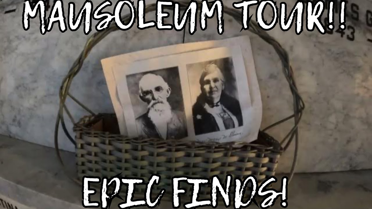 OLD MAUSOLEUM TOUR! With EPIC Family Photos Inside!  Modesto Pioneer Cemetery.