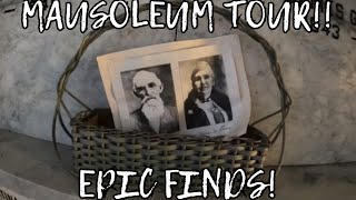 OLD MAUSOLEUM TOUR! With EPIC Family Photos Inside!  Modesto Pioneer Cemetery.