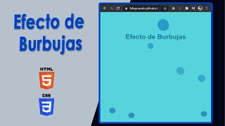 Efecto de burbujas con CSS