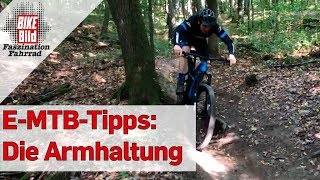 E-Mountainbike-Training: Armhaltung