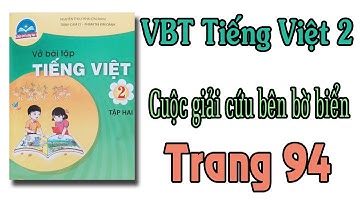 Vở bài tập tiếng việt 2 chân trời sáng tạo | bài 6 Cuộc giải cứu bên bờ biển trang 94,95,96,97,98