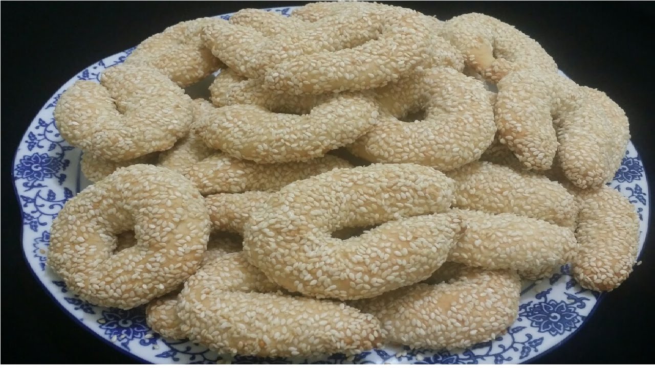 كعك ابو السمسم العراقي | كعك الشاي العراقي