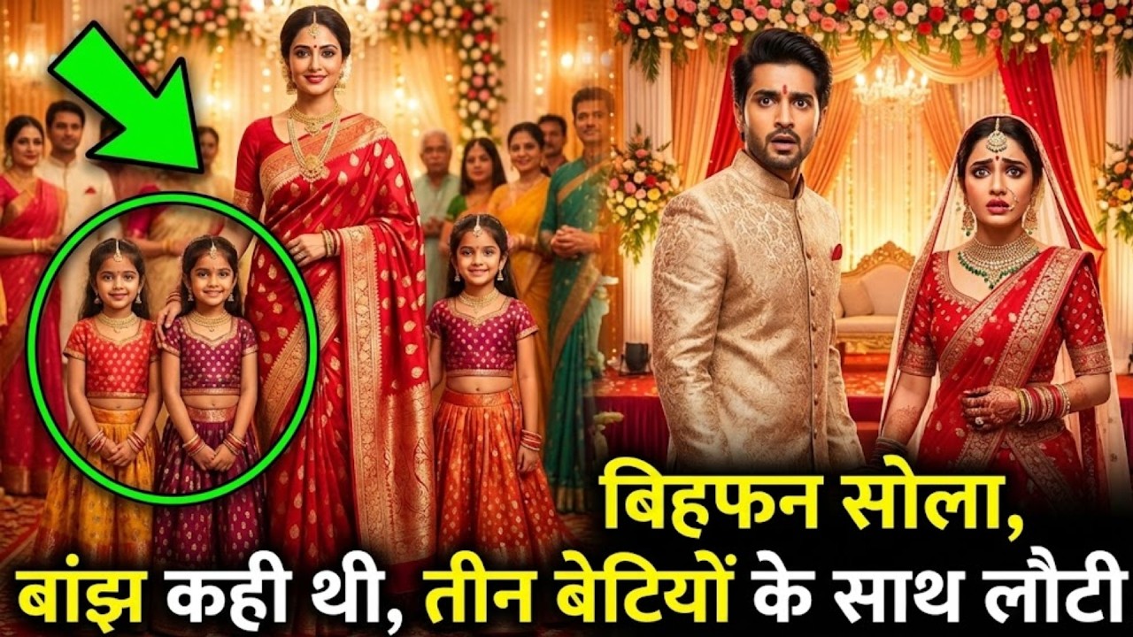 बांझ कहकर छोड़ा, करोड़पति बनकर बच्चों संग लौटी #भावनात्मककहानी #HeartTouchingStory