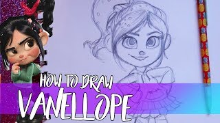 How to Draw VANELLOPE VON SCHWEETZ from Disney's Wreck it Ralph