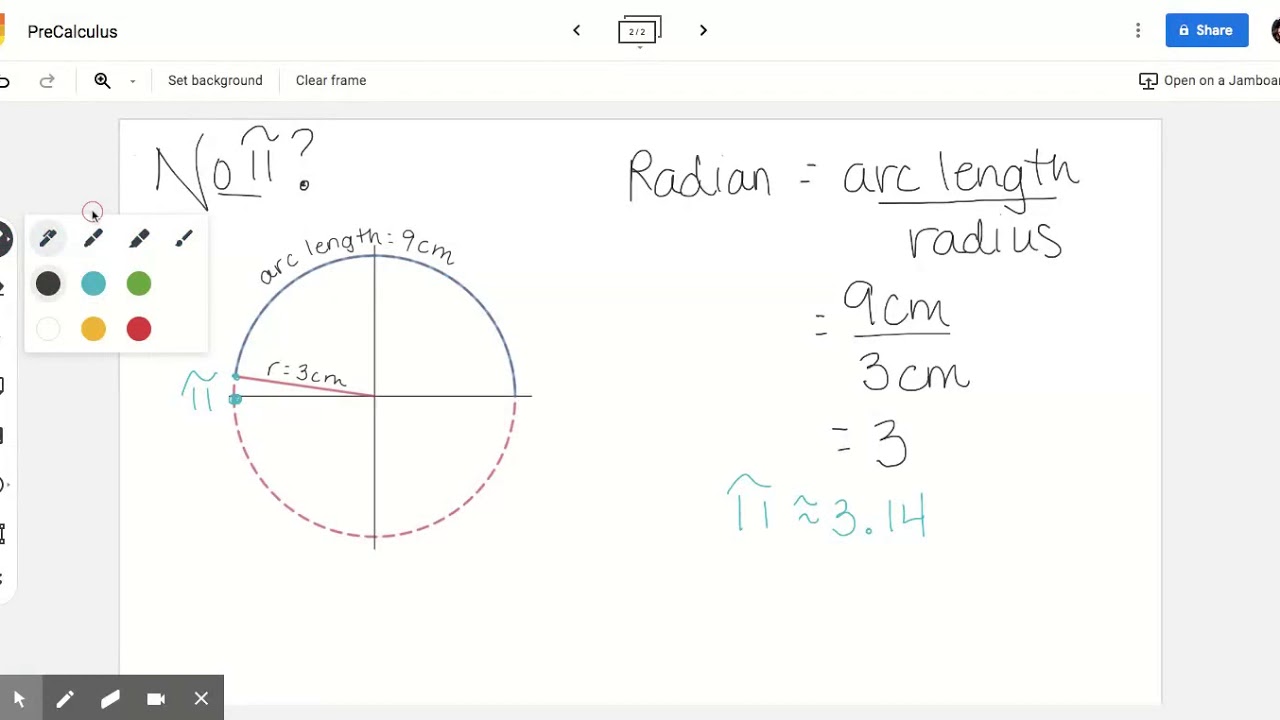 Radians without Pi