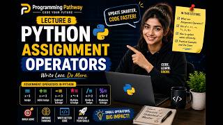 Python Course 2026 🚀 | Lecture 8: Assignment Operators Use earphones plz #python #codingforbeginners