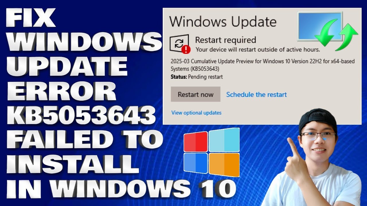 How To Fix Windows Update KB5053643 Failed To Install in Windows 10 ...